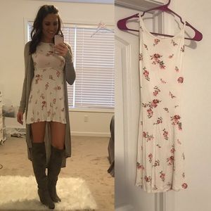 High neck skater dress